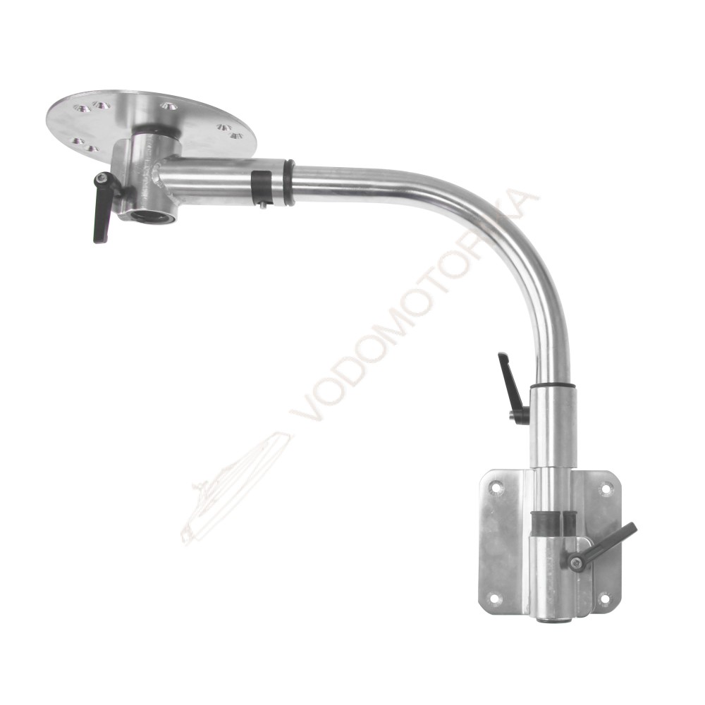 Стойка столешницы сдвижная с креплением к стенке, нержавеющая