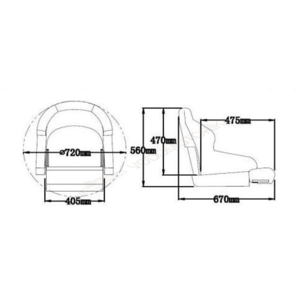 Кресло с болстером «Captain»