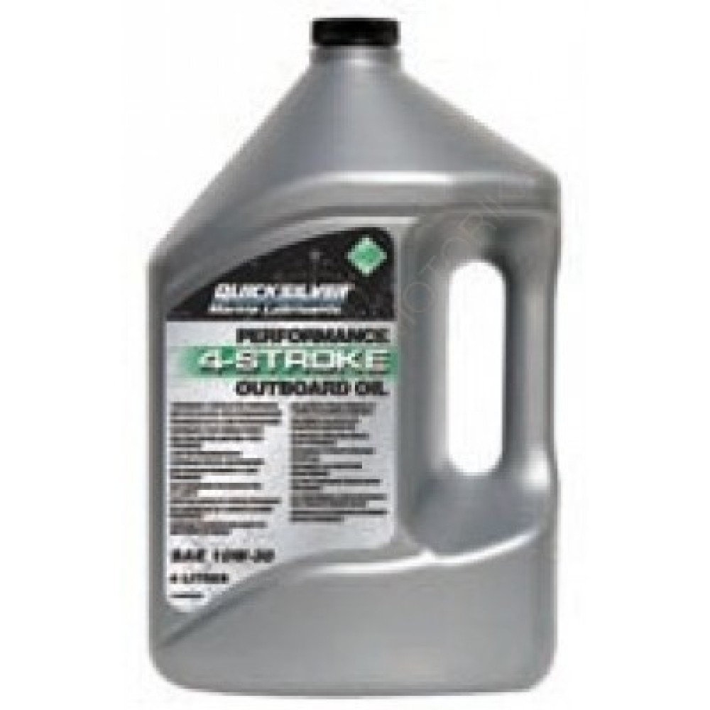 Масло моторное Quicksilver 10W-30 для 4-тактных подвесных моторов, 3.78 л