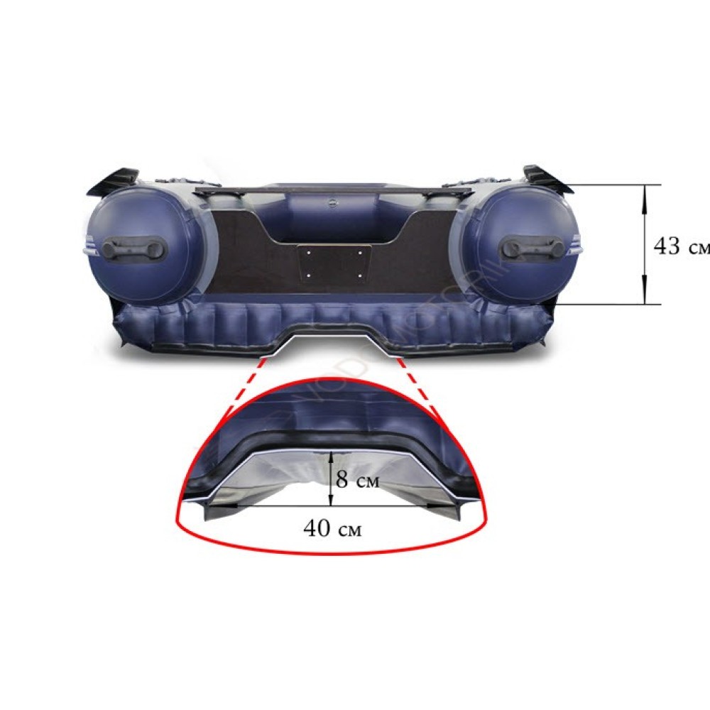 Двухкорпусная надувная лодка Флагман DK 380 Jet