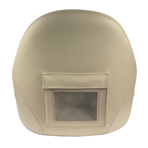 Кресло OCEAN 51 мягкое, подставка, обивка бежевый винил (073958)