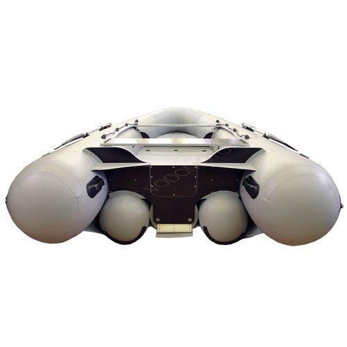 Надувная лодка Фрегат М-390 FM Light Jet ( серый ) комбинированный транец