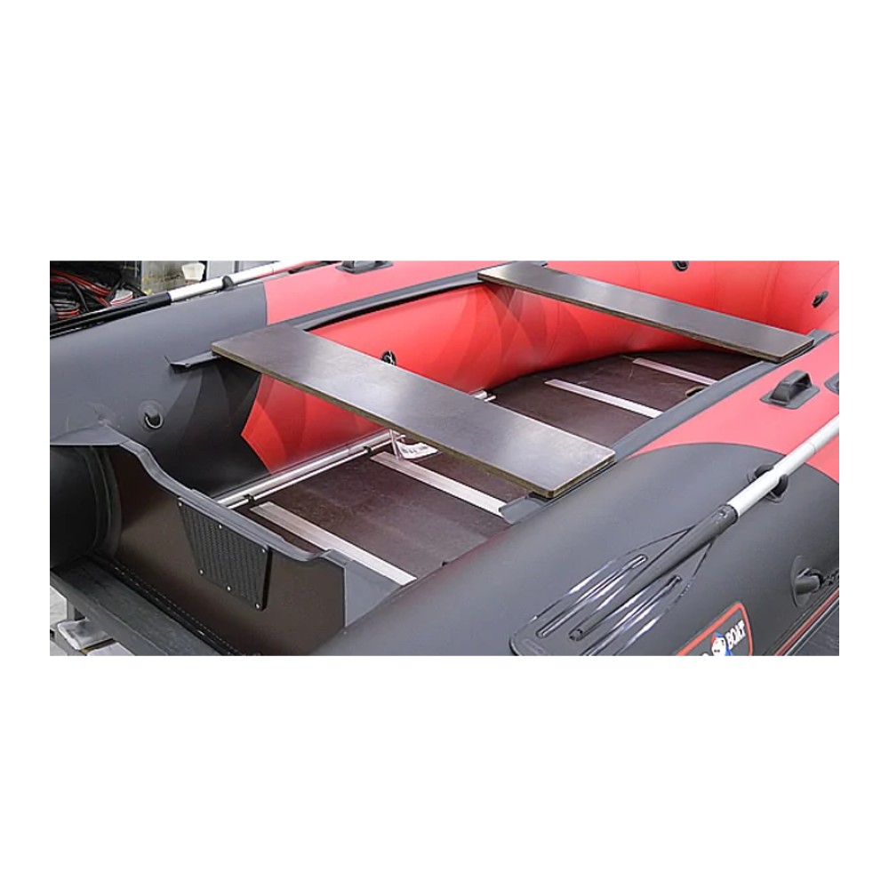 Надувная лодка Хантер 420 ПРО фанерный пол