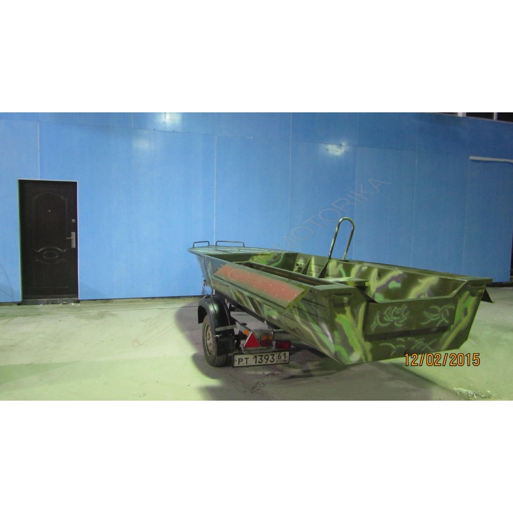 Алюминиевая моторно-гребная лодка Охотник 480Б