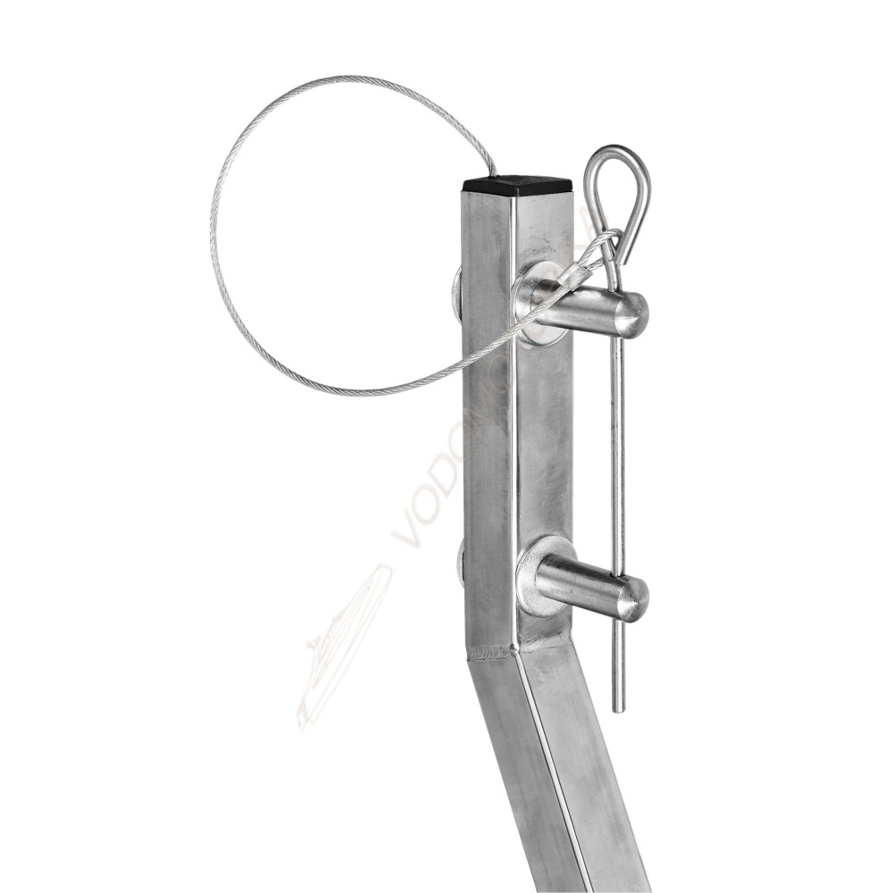 Колеса транцевые Горизонт KN-260ND (нержавейка, съемные, под надувное дно)