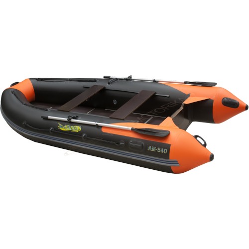 Лодка надувная Адмирал 340S черно - оранжевый