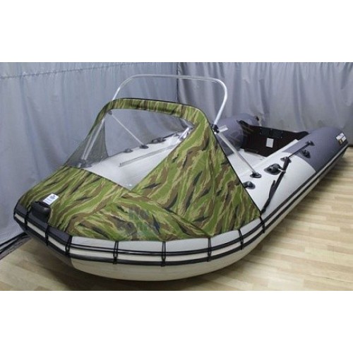 Носовой тент с окном для лодки ПВХ 300-360 + дуга для троллинга