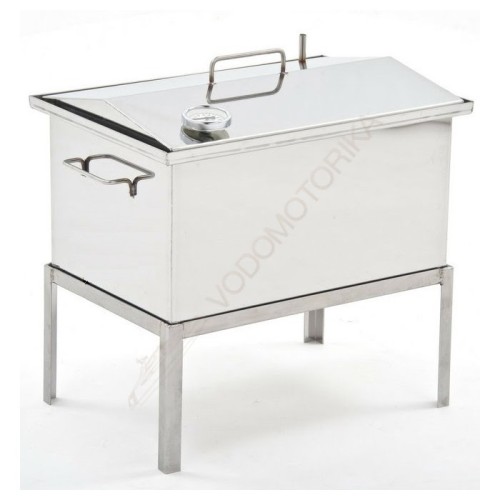 Коптильня Универсальная крышка домиком 600х400х300 ( нержавейка aisi 430 - 2 мм ) для горячего и холодного копчения