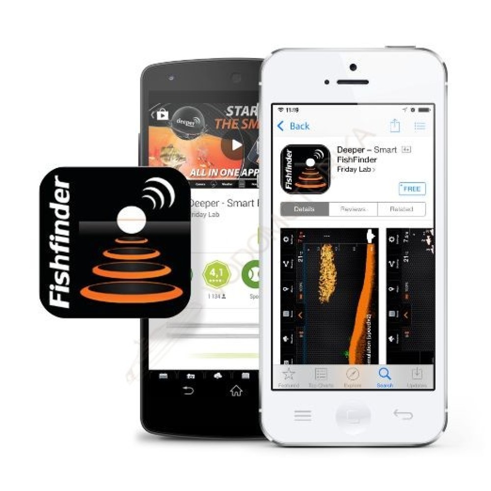 Портативный эхолот для смартфонов Deeper Smat Fishfinder