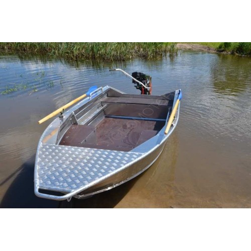 Алюминиевая моторно-гребная лодка RusBoat 42R