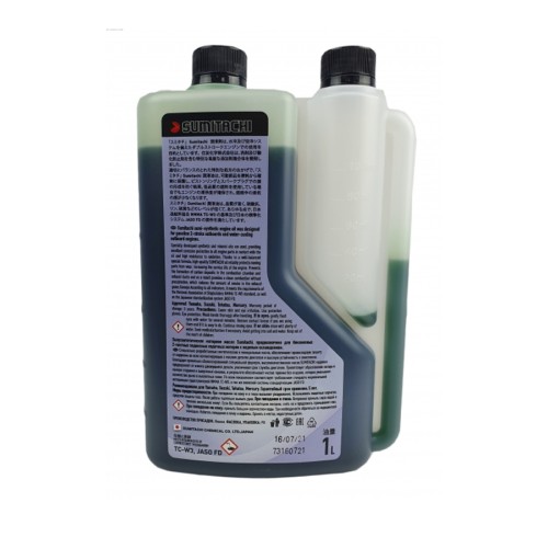 Масло для 2-х тактных двигателей SUMITACHI TC-W3 1L С ДОЗАТОРОМ