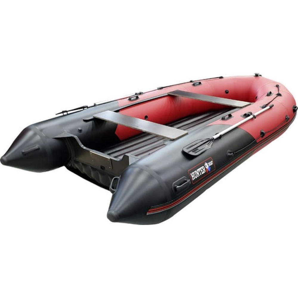 Надувная лодка Хантер 420 ПРО надувное дно