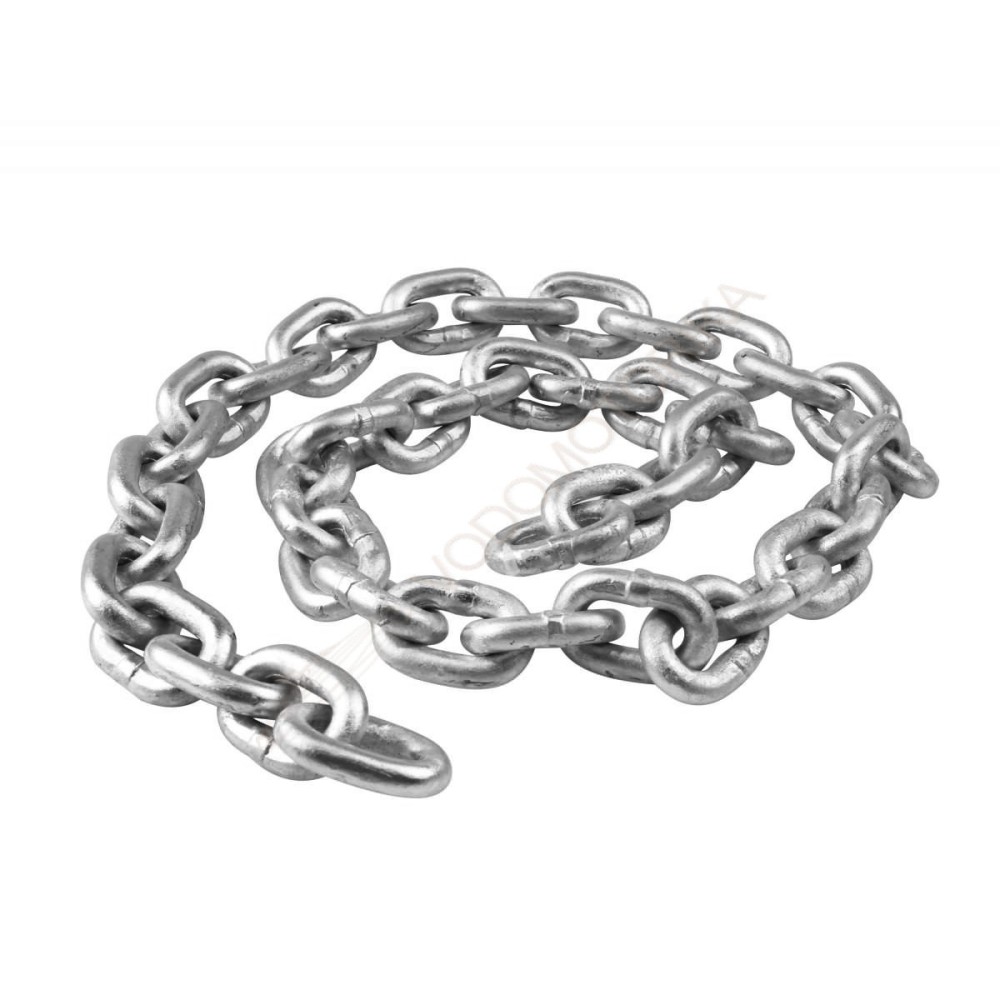 Цепь якорная оцинкованная 8 мм, DIN766, L=0.4m