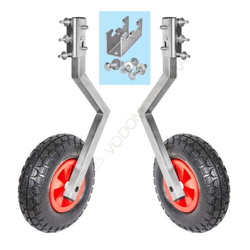 Колеса транцевые Горизонт BS-330ND (нержавейка, быстросъемные, под надувное дно)