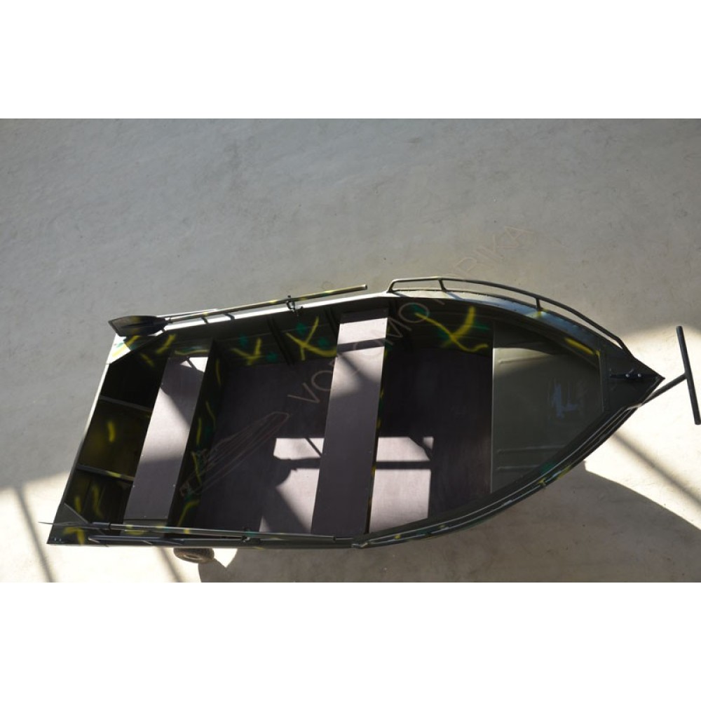 Алюминиевая моторно-гребная лодка Охотник 350