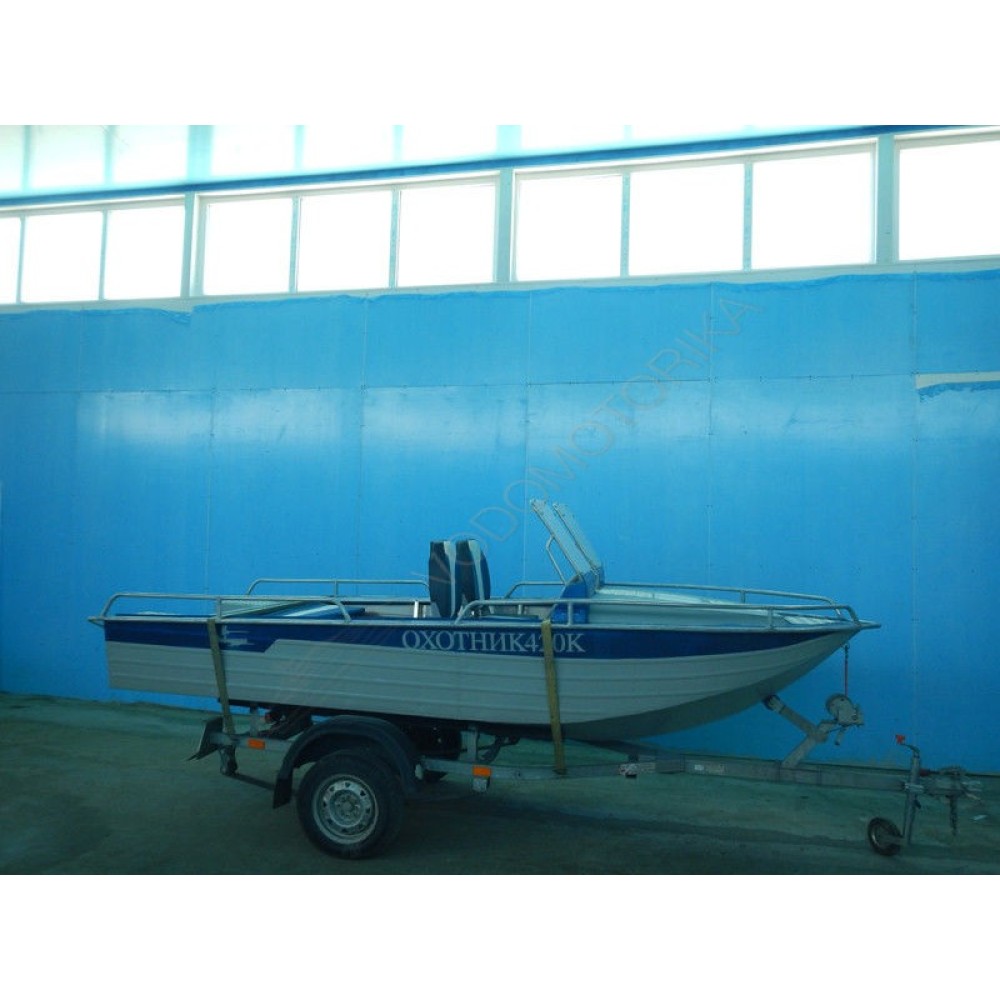 Алюминиевая моторно-гребная лодка Охотник 420К