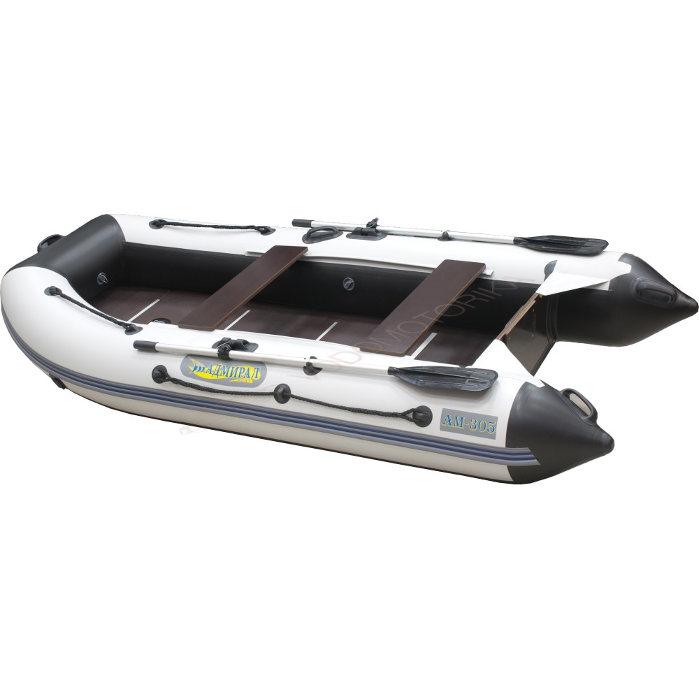 Лодка надувная Адмирал 305 Classic бело - черный