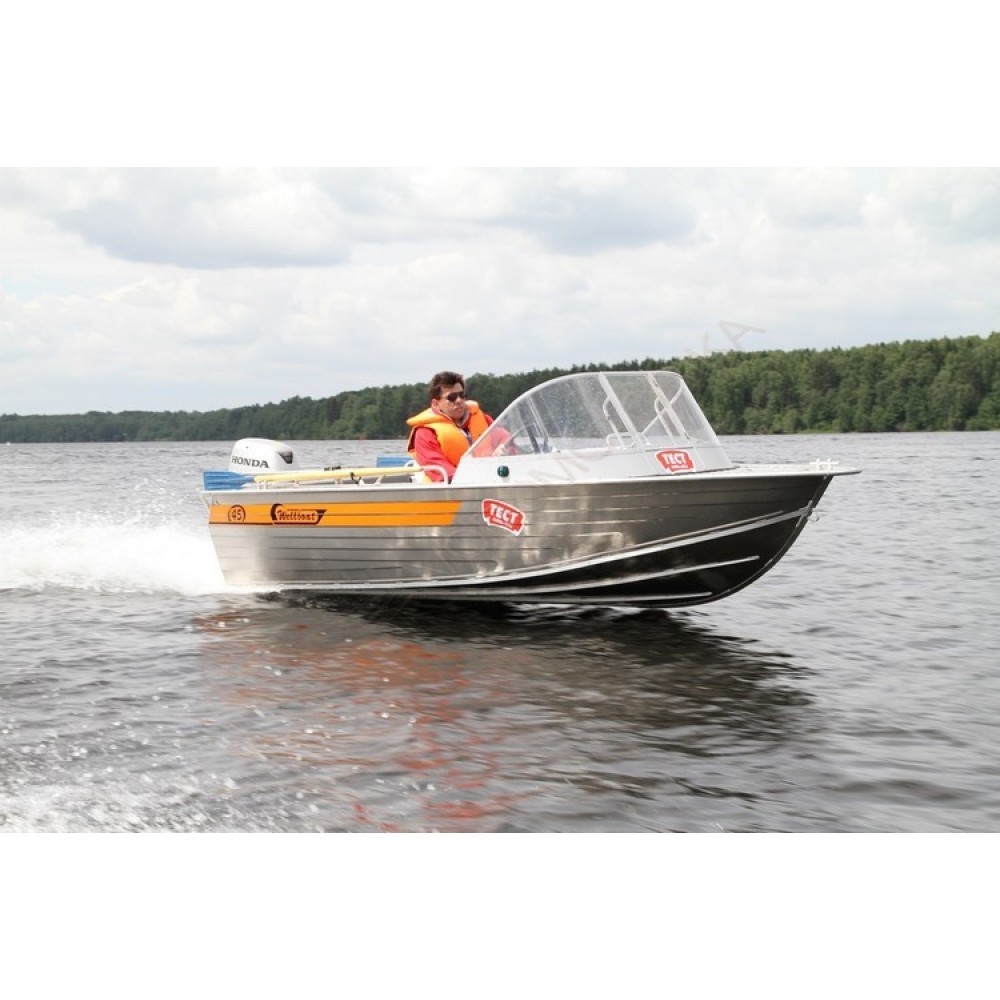 Алюминиевая лодка Wellboat 45i