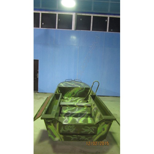 Алюминиевая моторно-гребная лодка Охотник 480Б