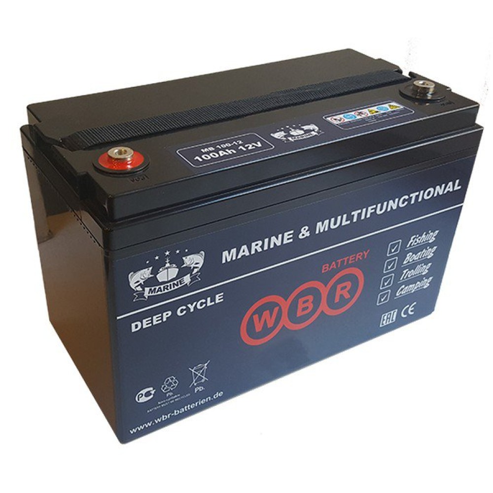 Cвинцово-кислотная аккумуляторная батарея WBR Marine MB 150-12 AGM