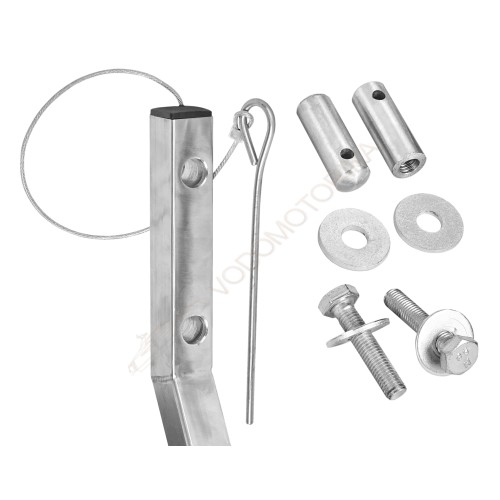 Колеса транцевые Горизонт KN-330ND (нержавейка, съемные, под надувное дно)