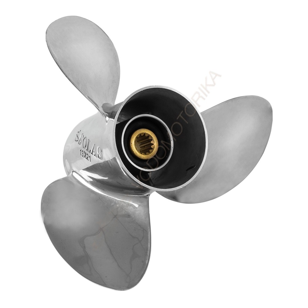 Винт гребной Suzuki DF60-70/DT75-140;3x13x21 стальной, Solas