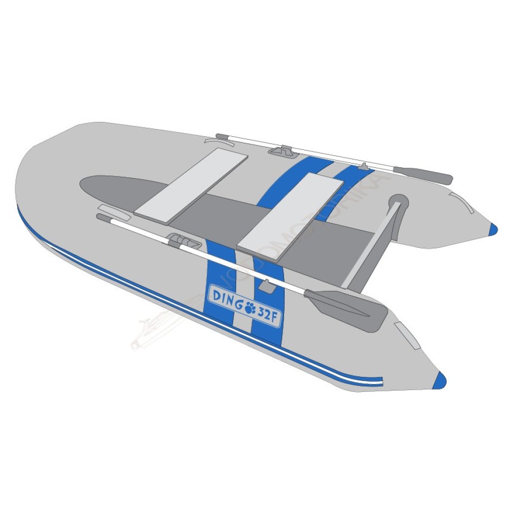 Лодка надувная DINGO 27R сине - серый