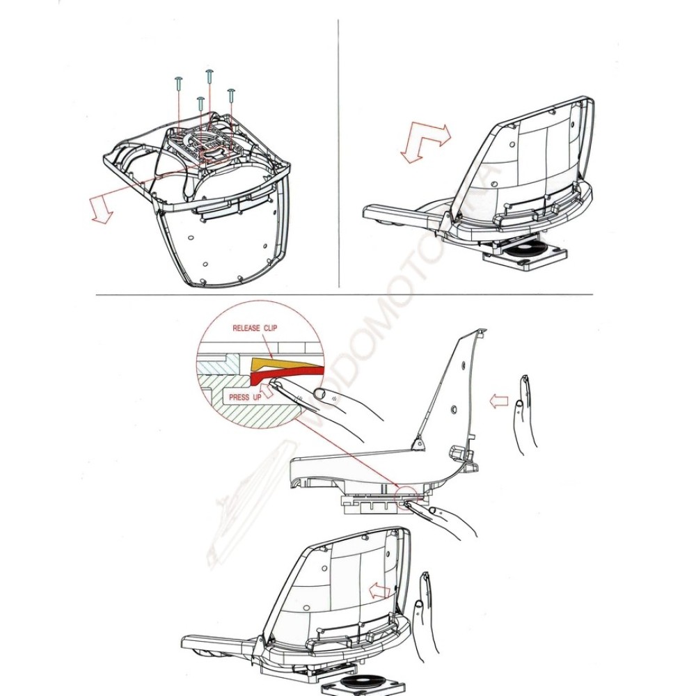 Основание Titan съемное, вращающееся для сидений (MA7652)