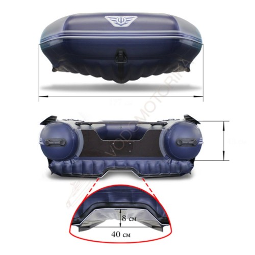 Двухкорпусная надувная лодка ФЛАГМАН-DK 450J