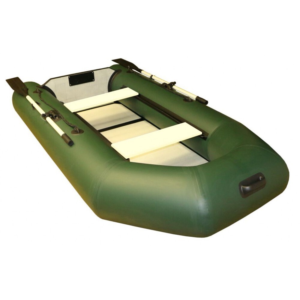 Надувная Лодка ПВХ Polar Bird PB-300ТМ Teal (зеленая, серая) + стеклокомпозитная слань