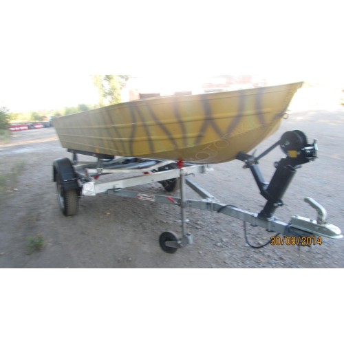 Алюминиевая моторно-гребная лодка Охотник 420С