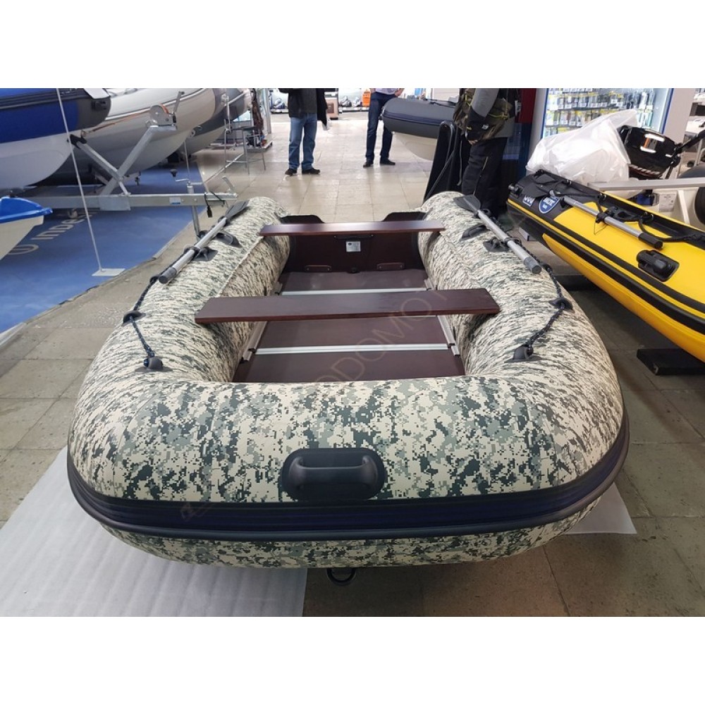 Гребная лодка Baltic Boats Атлант-390 (КМФ, пиксель)