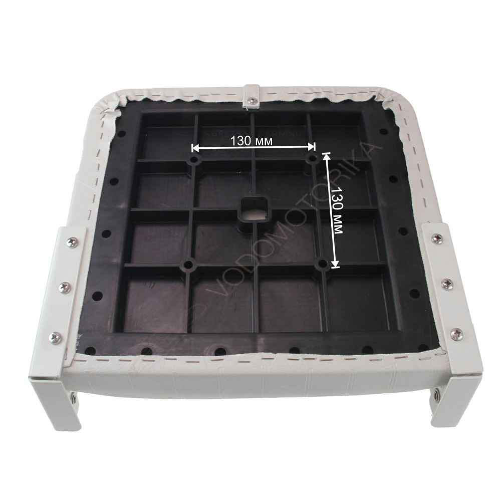 Кресло складное мягкое ECONOMY с высокой спинкой, серое