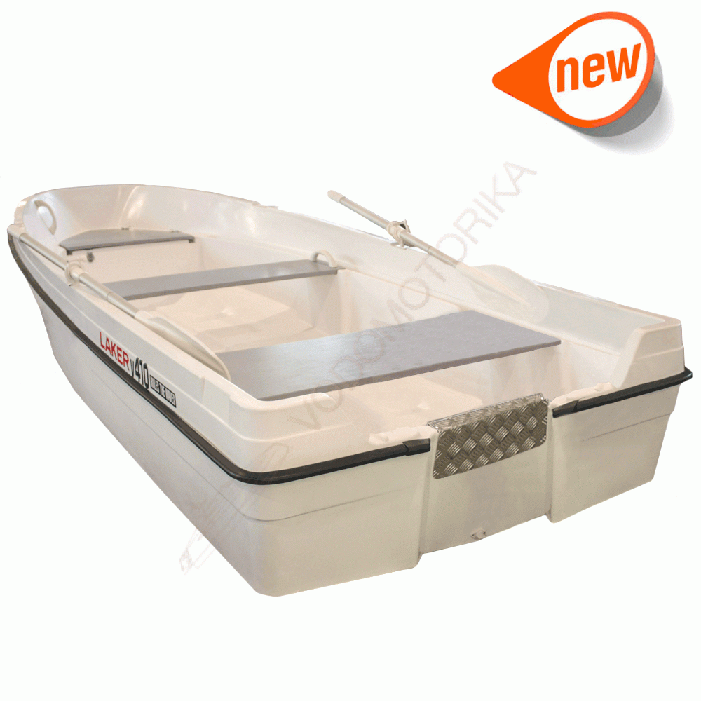 Лодка стеклопластиковая LAKER V410 (цветной)