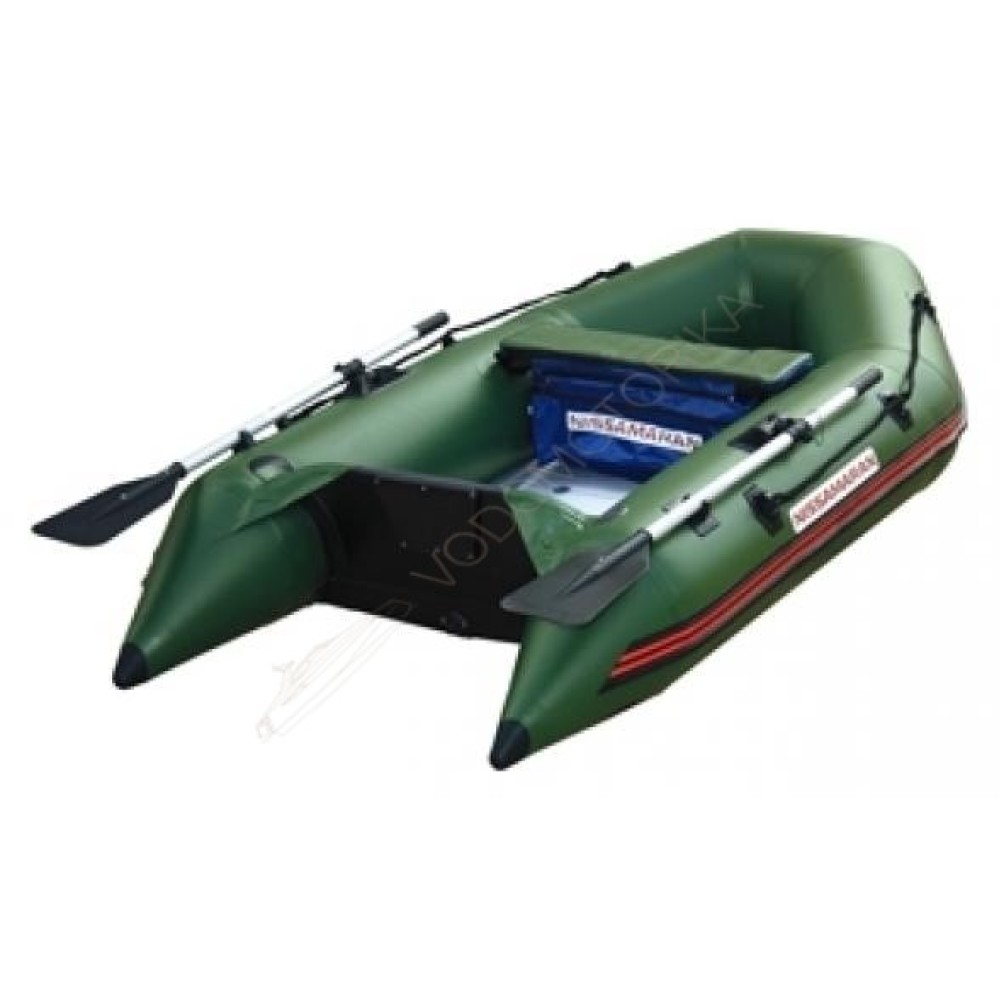 Лодка NISSAMARAN TORNADO 230 ( зеленый ) алюм. пол A/L