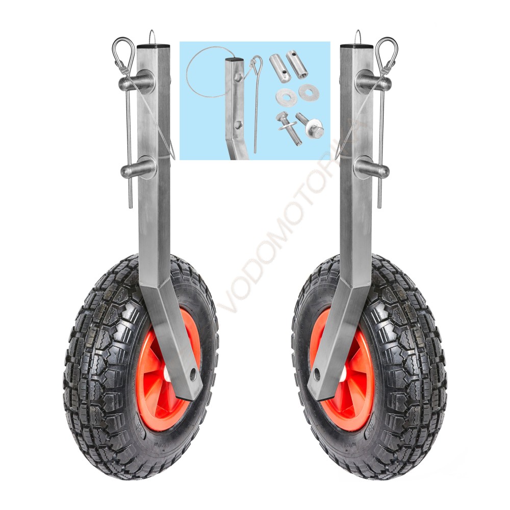 Колеса транцевые Горизонт KN-330 (нержавейка, съемные)