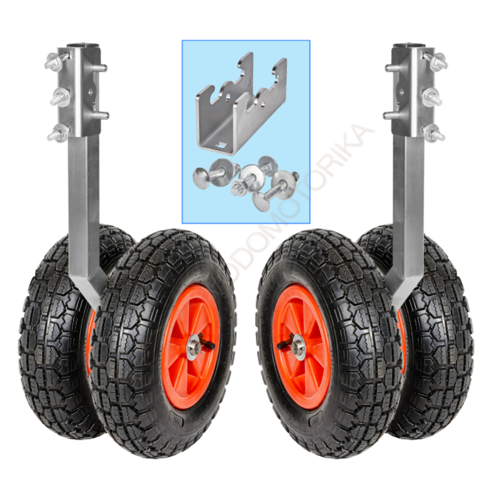 Колеса транцевые Горизонт BSU-330 (нержавейка, быстросъемные, усиленные)