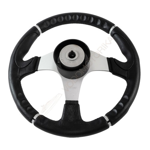 Рулевое колесо ORION обод черный, спицы серебряные д. 355 мм Volanti Luisi