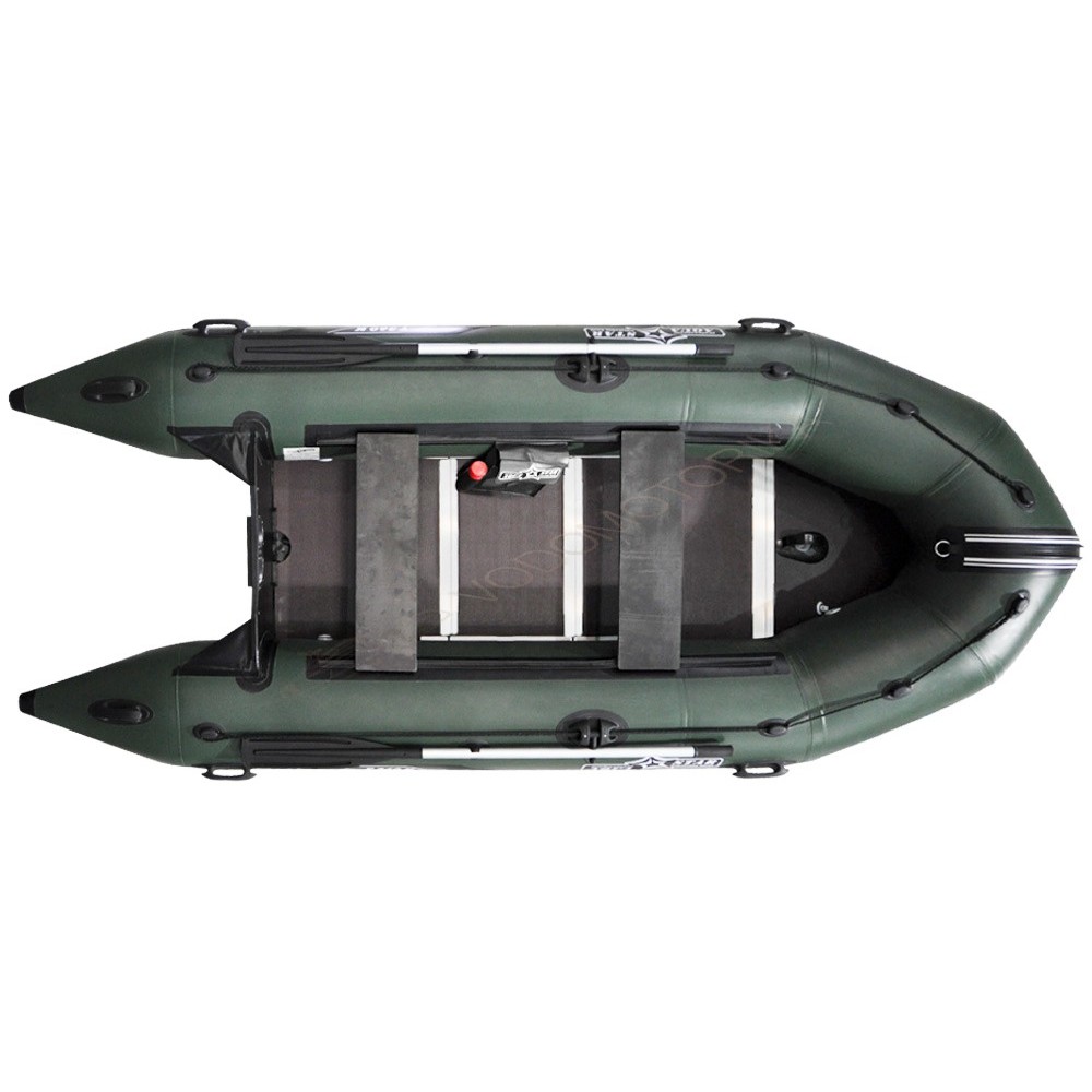 Лодка надувная SOLANO Universal SD365 ( зелено-черный )