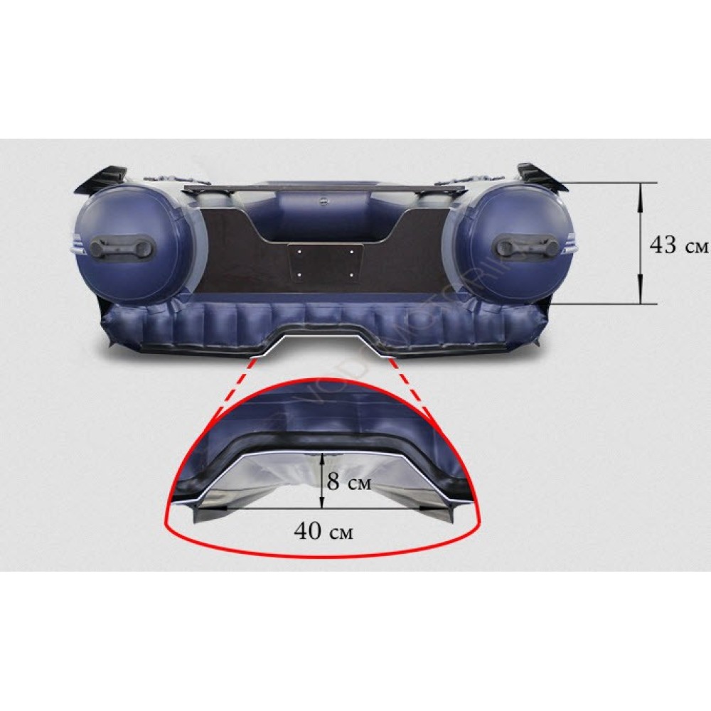 Двухкорпусная надувная лодка Флагман DK 420 Jet