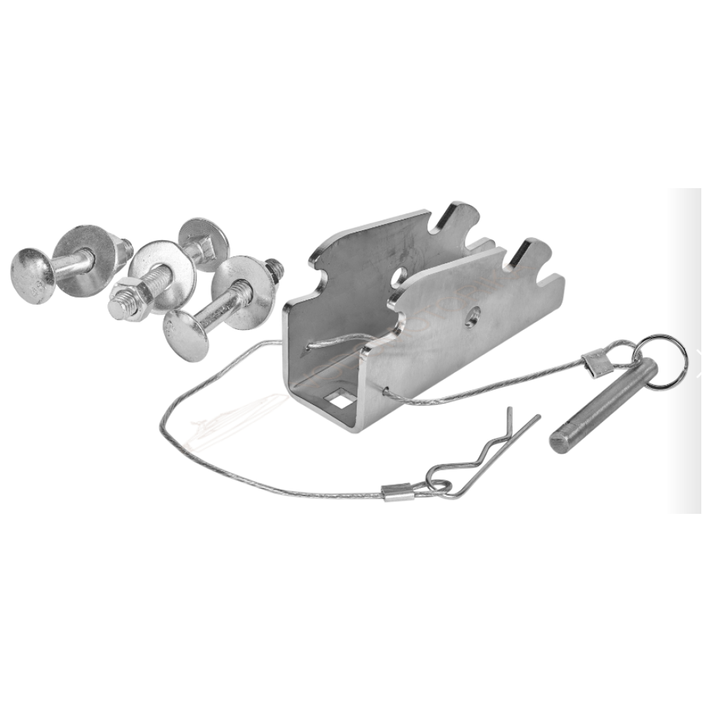 Колеса транцевые Горизонт OTU-330 (нержавейка, универсальные - откидные, усиленные)