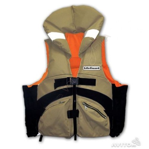 Спасательный жилет LIFEGUARD PREMIUM M (зеленый/оранжевый)