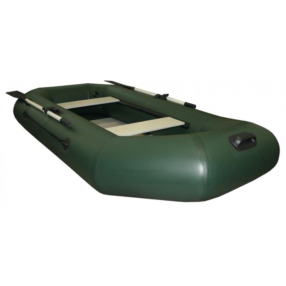 Надувная Лодка ПВХ Polar Bird PB-260Т Teal (зеленая, серая) + стеклокомпозитная слань