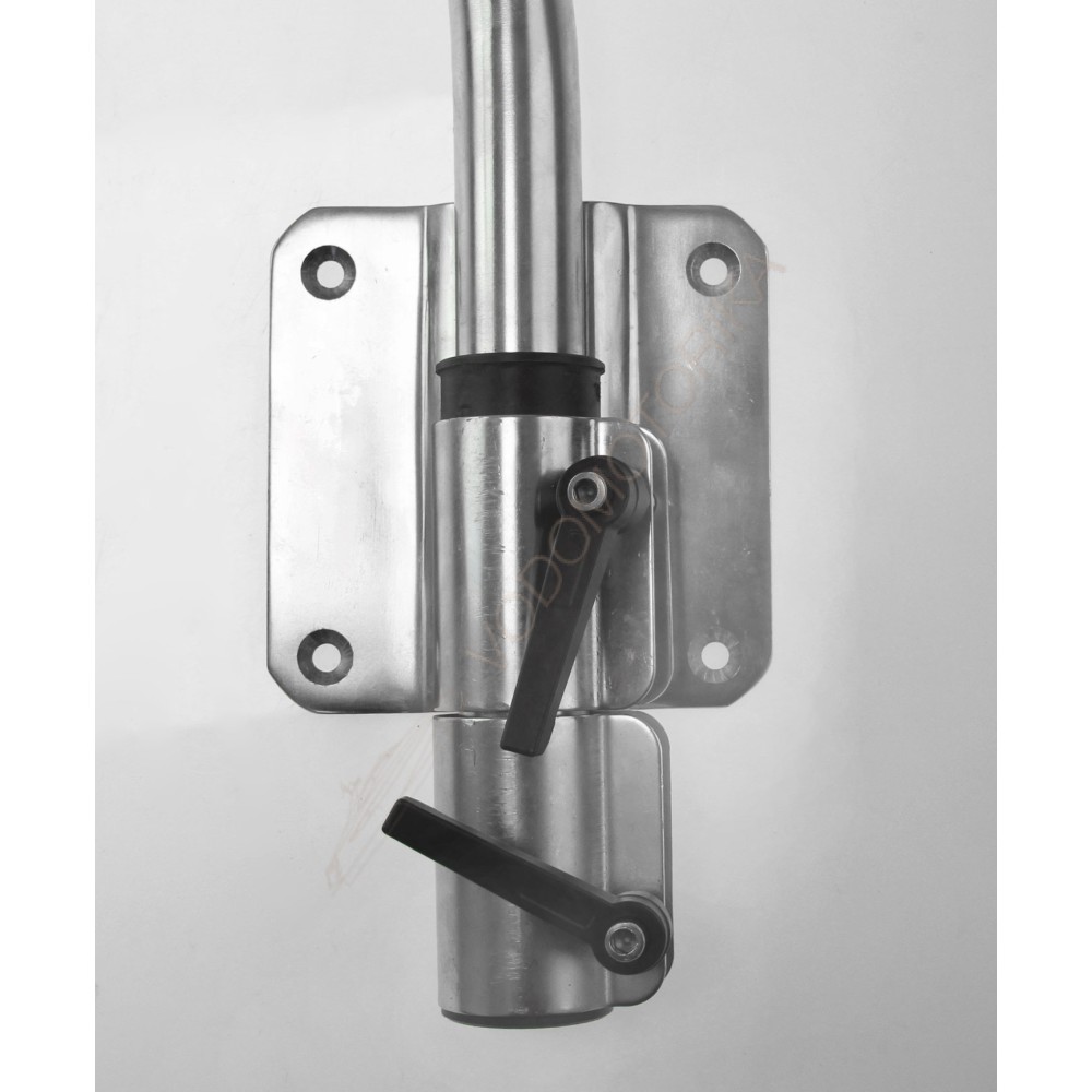 Стойка столешницы сдвижная с креплением к стенке, нержавеющая