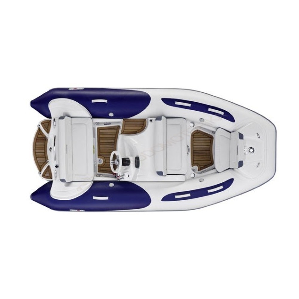 Лодка надувная AVON (ZODIAC) SeaSport Jet 380 ( бело-синяя )