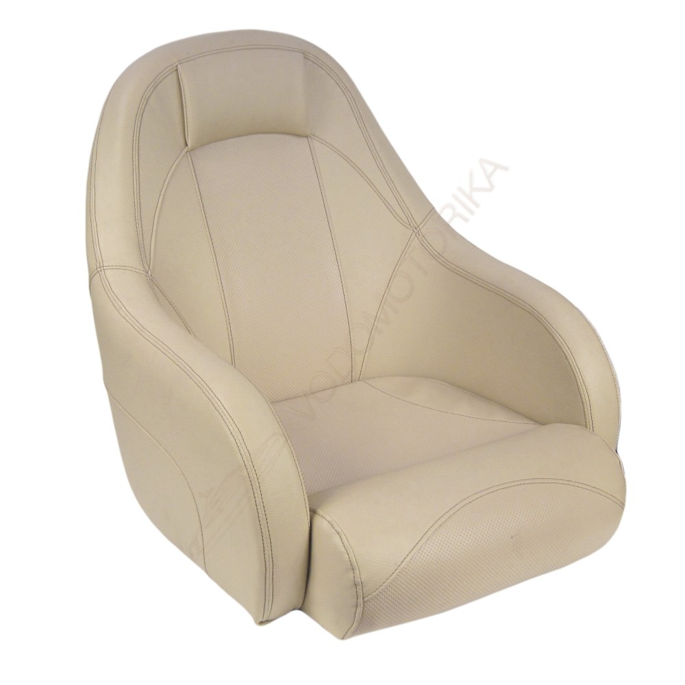 Кресло OCEAN 51 мягкое, подставка, обивка бежевый винил (073958)
