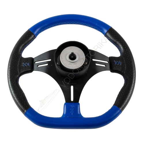 Рулевое колесо PORTOFINO обод черно-синий, спицы черные д. 355 мм Volanti Luisi