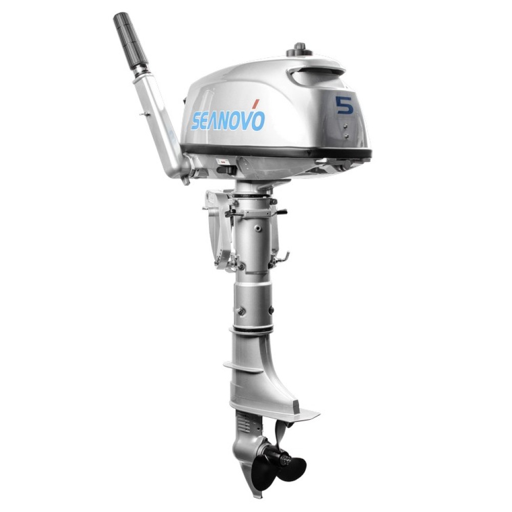 Лодочный мотор SEANOVO SN5FHS 5 л.с. двухтактный (с баком 12л)