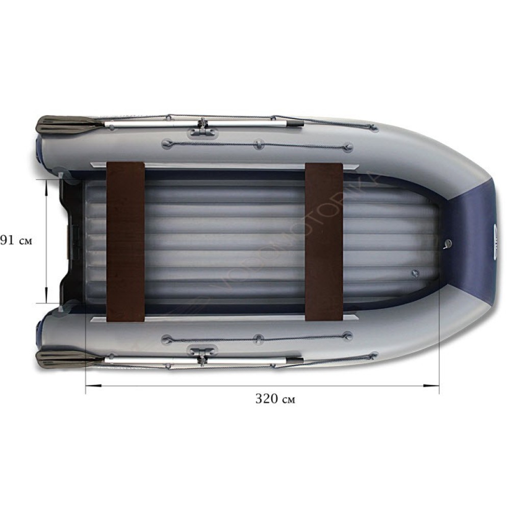 Двухкорпусная надувная лодка Флагман DK 380