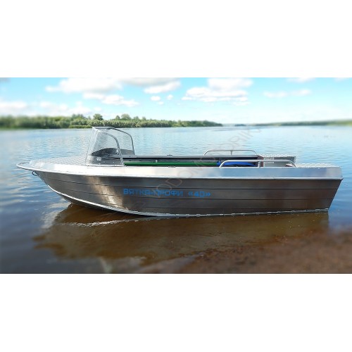 Алюминиевая моторно-гребная лодка Вятка Профи 40